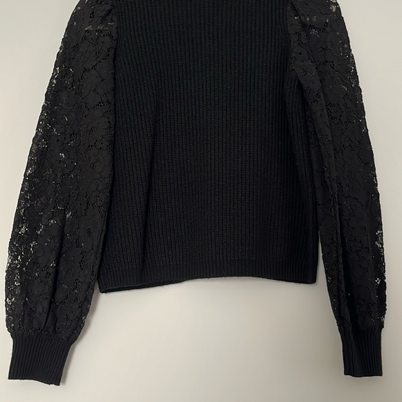 Cami NYC Beth Cardigan Lace Sleeve Wool Sweater Pearl Buttons - Picture 11 of 16